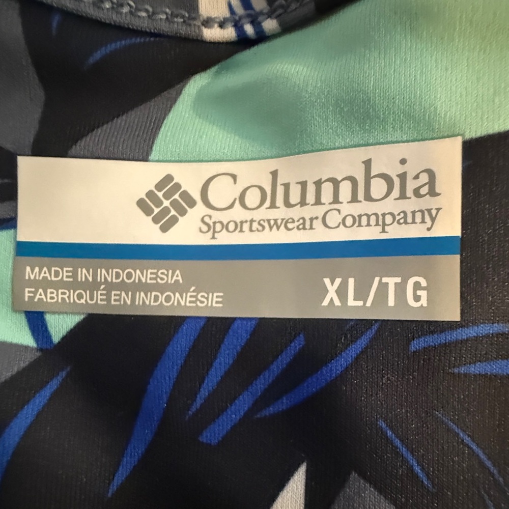 Columbia PFG Women's Blue and Black Floral Dress (Size XLarge) - Picture 6 of 7
